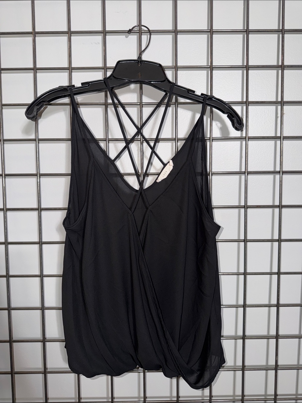 Lush Black Spaghetti Strap V-Neck Cami